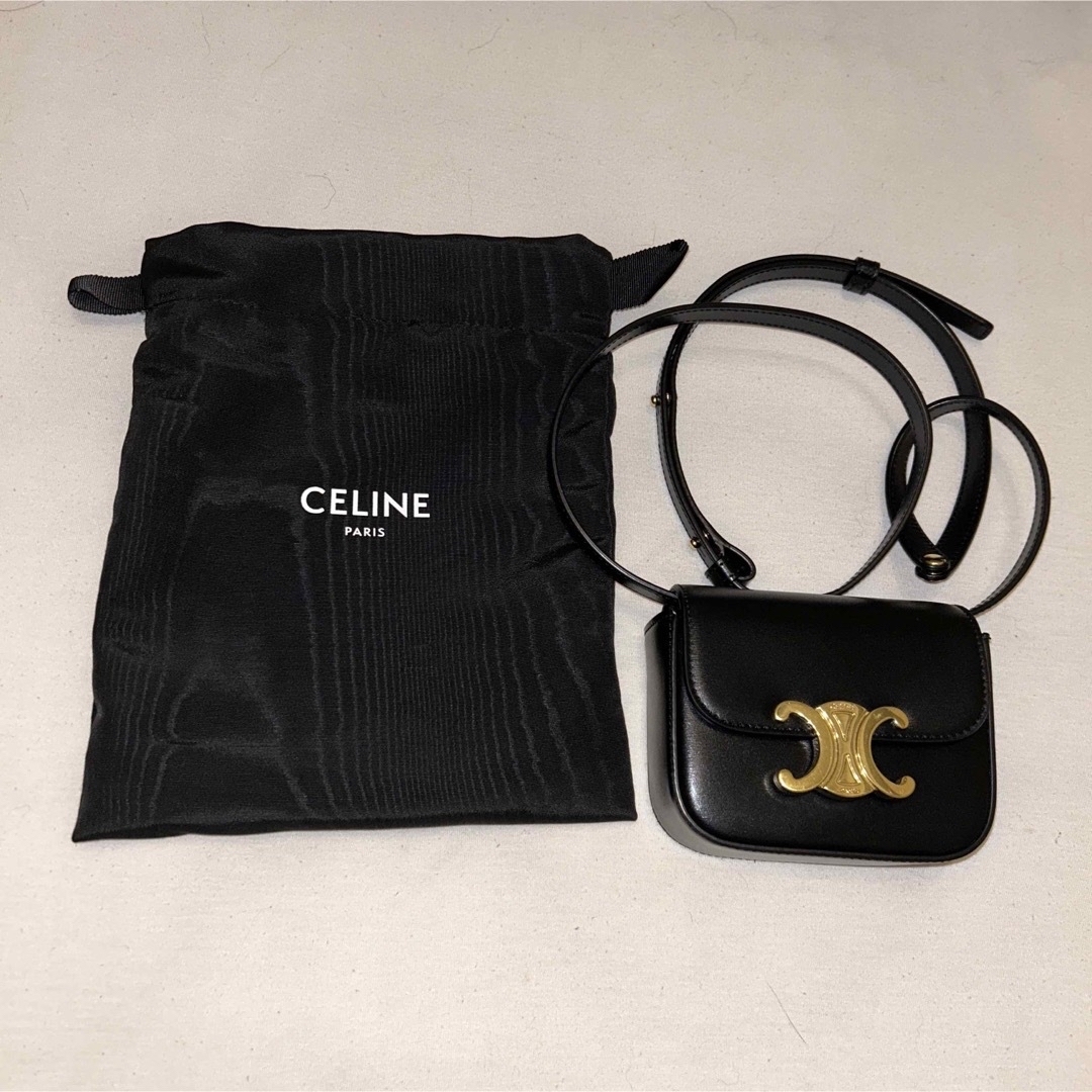 ミニバッグ【美品】セリーヌ　CELINE  ミニ トリオンフ バッグ