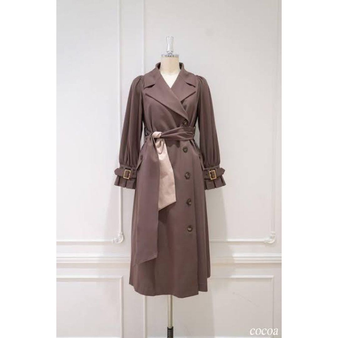 Her lip to Belted Dress Trench Coat