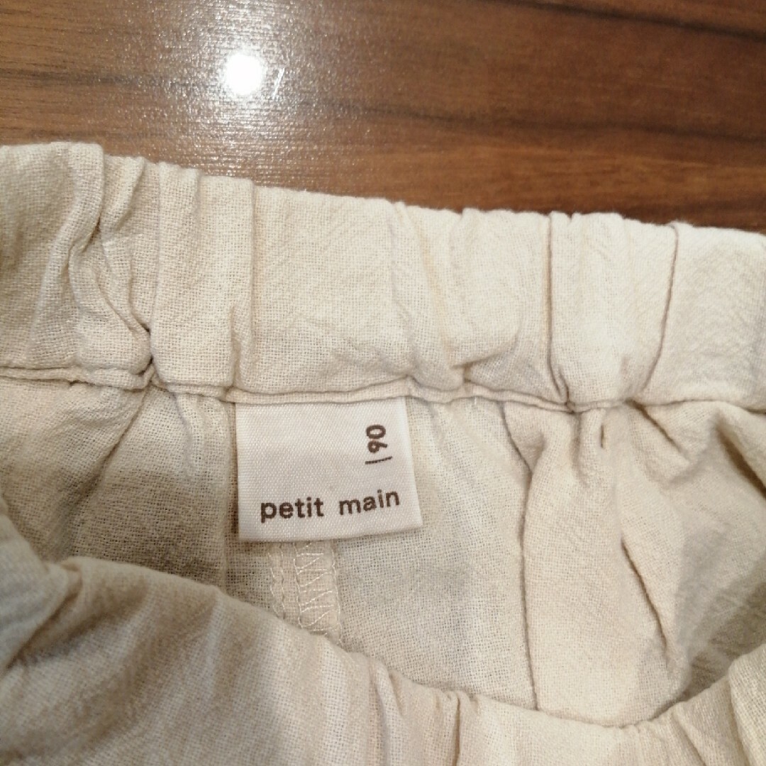 petit main(プティマイン)のプティマイン　キュロットスカート　90 キッズ/ベビー/マタニティのキッズ服女の子用(90cm~)(スカート)の商品写真