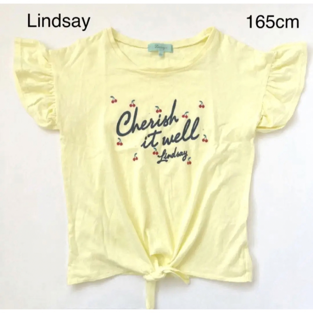 Lindsay(リンジィ)のLindsay リンジィ　Tシャツ 165cm  子供服　イエロー キッズ/ベビー/マタニティのキッズ服女の子用(90cm~)(Tシャツ/カットソー)の商品写真