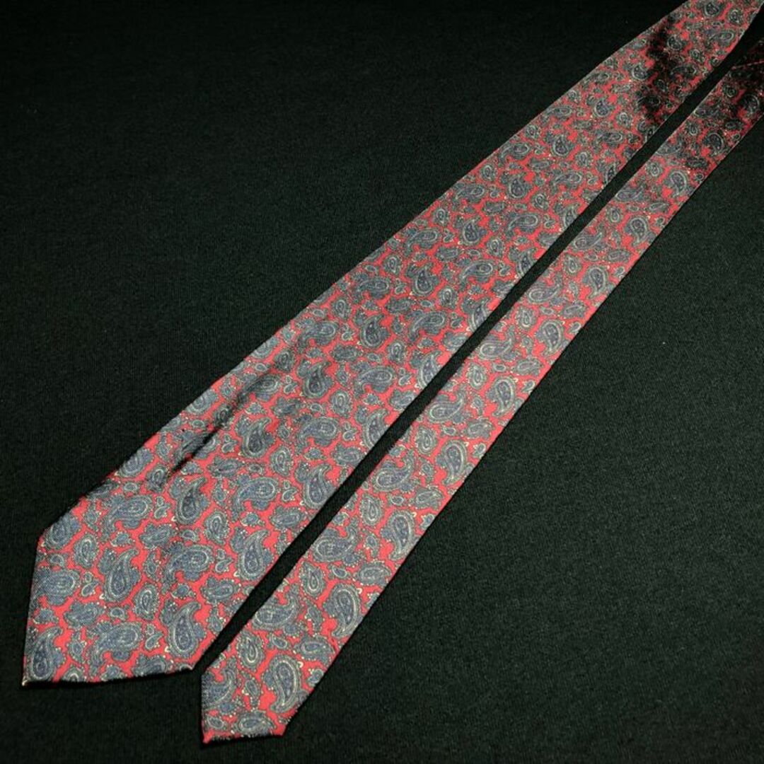 BURBERRY(バーバリー)のバーバリー ペイズリー レッド ネクタイ A107-M13 メンズのファッション小物(ネクタイ)の商品写真
