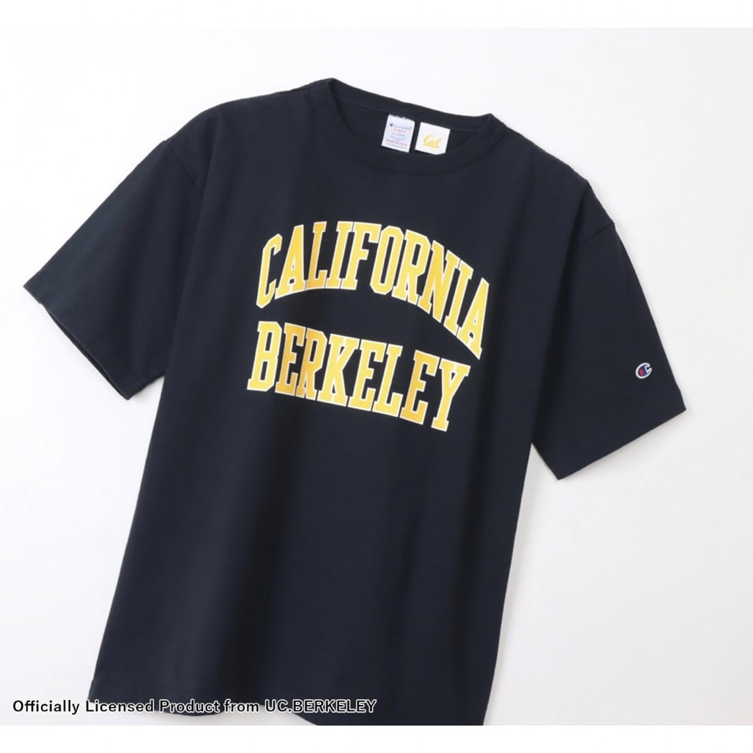 【新品】Champion T-1011 カレッジtシャツ バークレー　ラバーロゴ