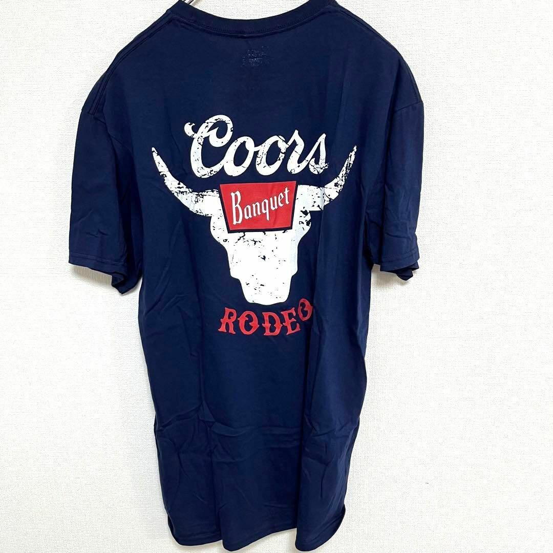 クアーズ　coors アメリカ　ビール　ロゴ　企業　Tシャツ　丸胴　L