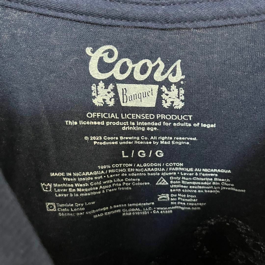 クアーズ　coors アメリカ　ビール　ロゴ　企業　Tシャツ　丸胴　L 5