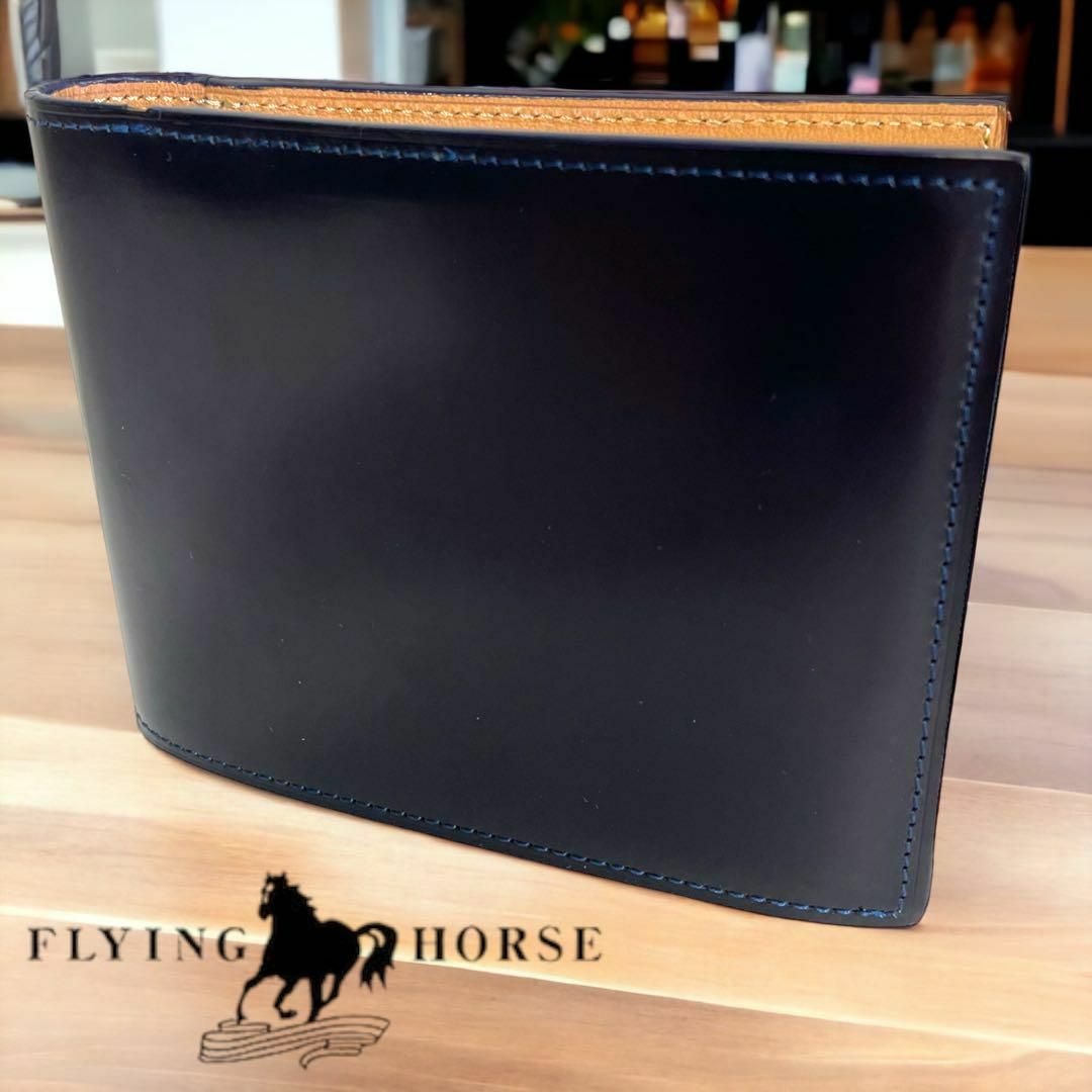 【極美品】FLYING HORSE コードバン 二つ折り財布