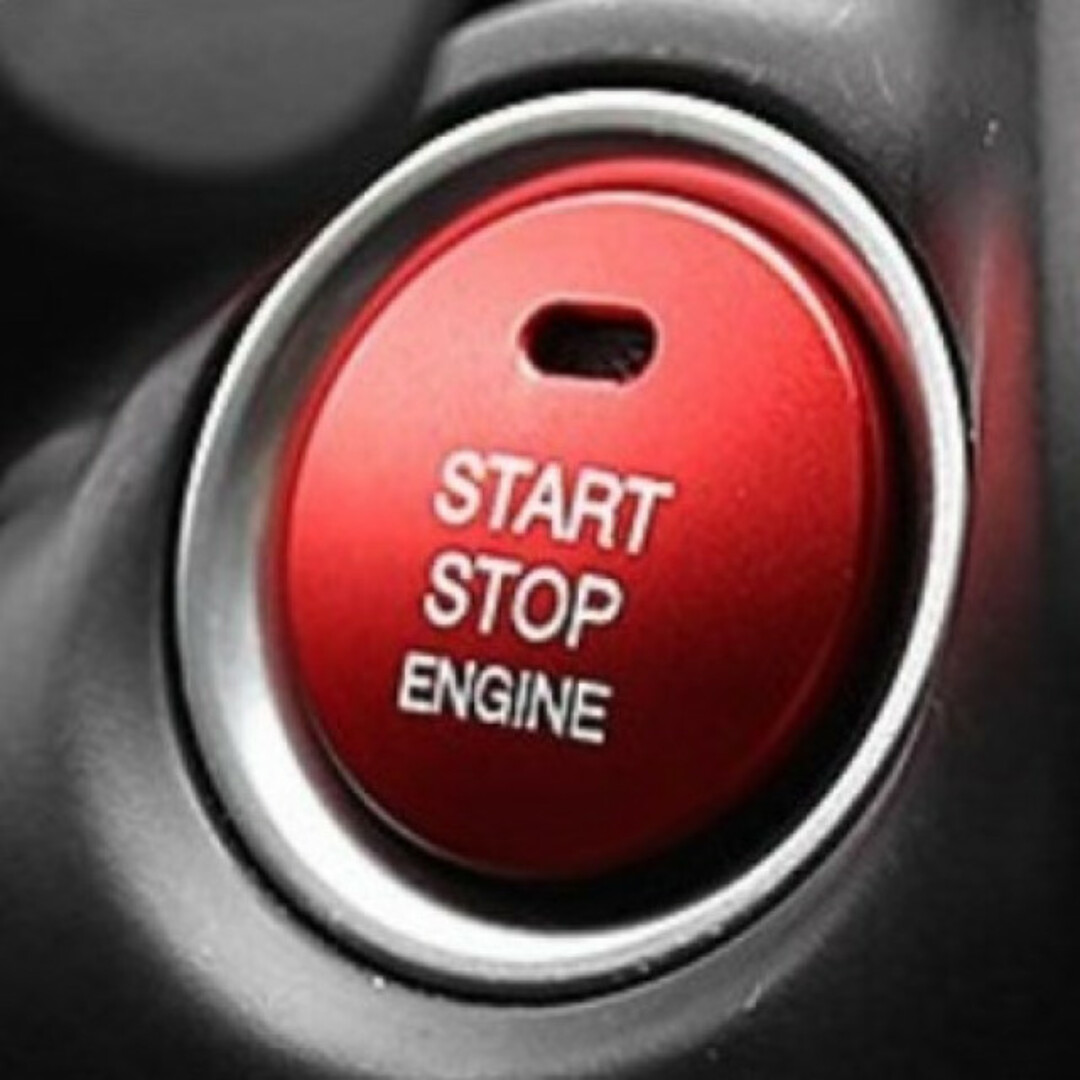 エンジンスタートボタン エンジン プッシュボタン カバー 自動車/バイクの自動車(車内アクセサリ)の商品写真