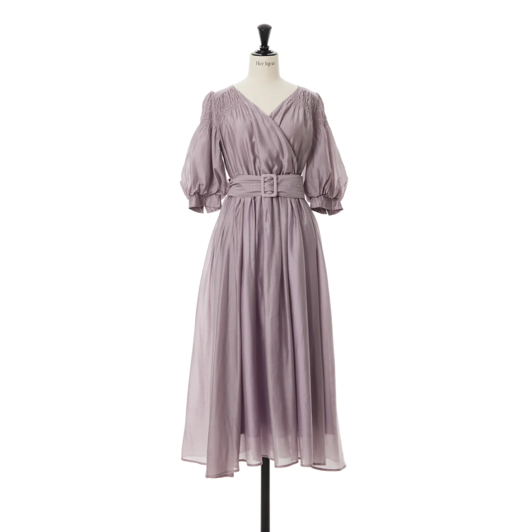 Airy Volume Sleeve Dress misty lilacお手入れ方法