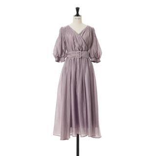 ハーリップトゥ(Her lip to)のAiry Volume Sleeve Dress misty lilac(ロングワンピース/マキシワンピース)