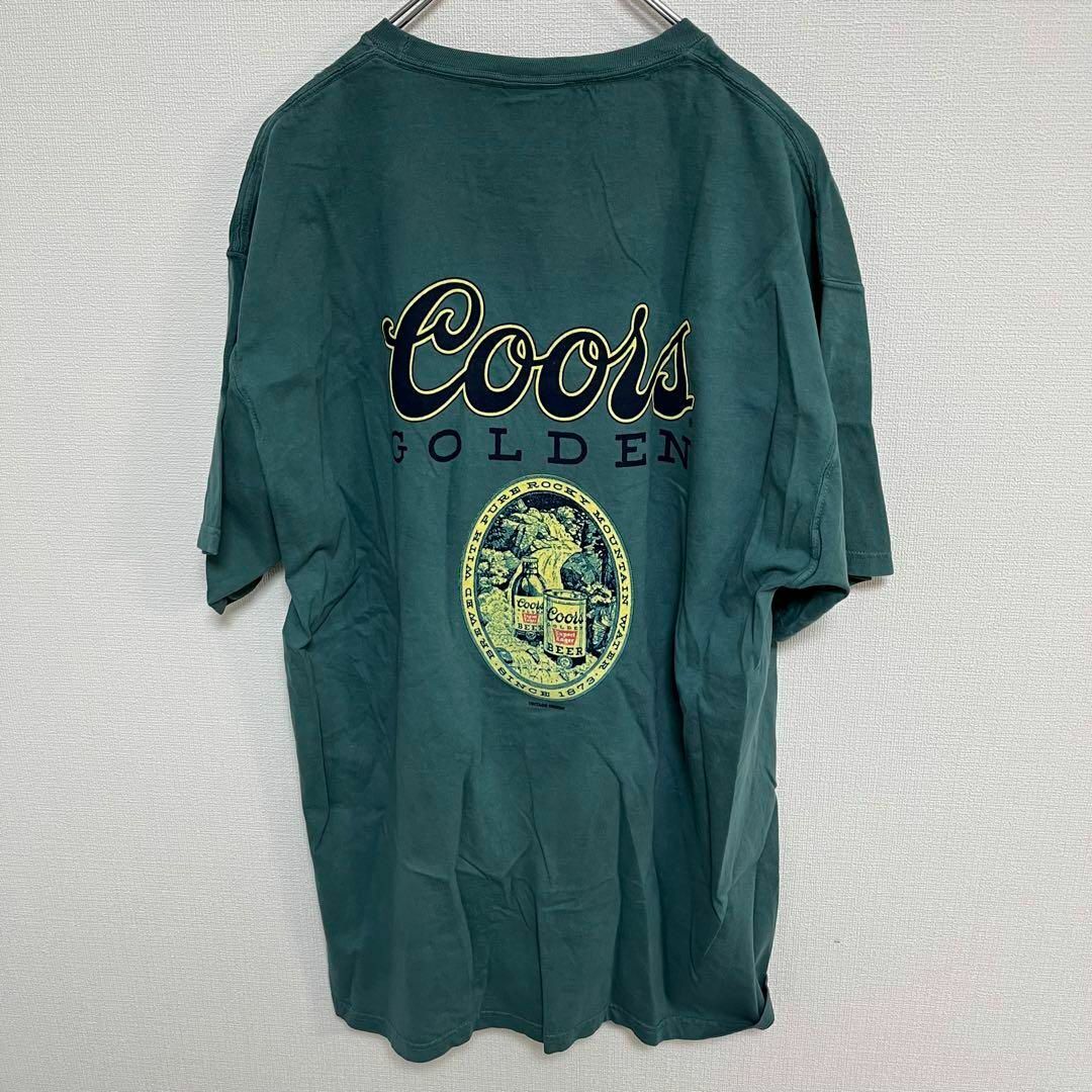 クアーズ　coors アメリカ　ビール　ロゴ　企業　Tシャツ　丸胴　L