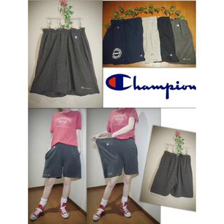 チャンピオン(Champion)のチャンピオン Champion スエットハーフパンツ L 大きいサイズ ジム(ショートパンツ)