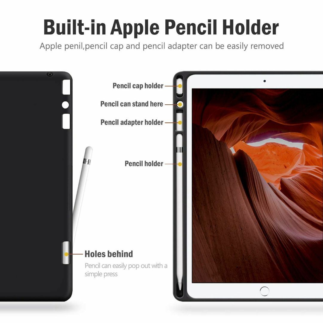 【色:ブラウン】auaua iPad 987世代 ケース PUレザー ペン収納