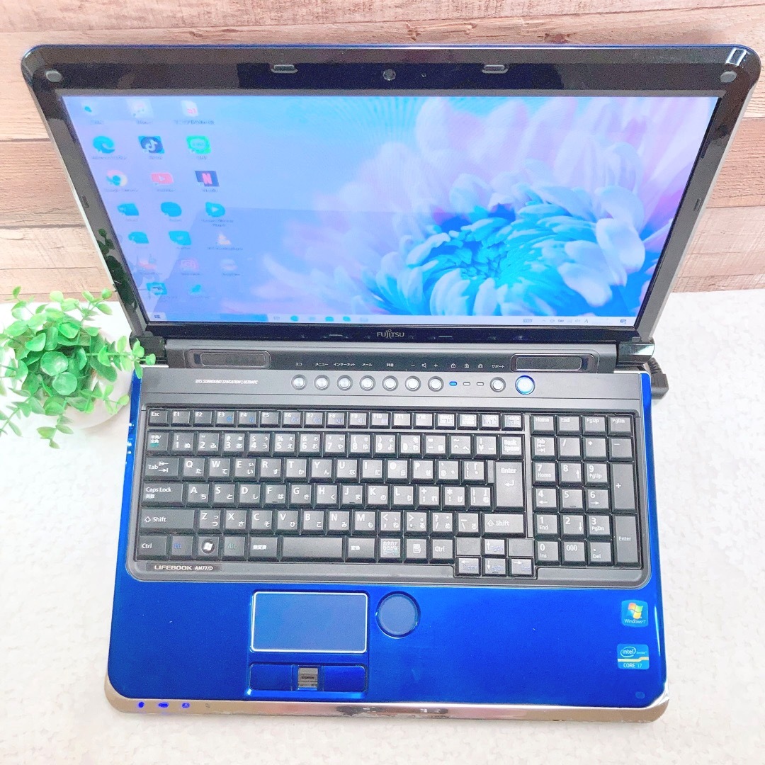 富士通 ノートパソコン・Core i7・Blu-ray・8GB/SSD256GB - ノートPC