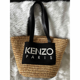 ケンゾー(KENZO)のKENZO カゴバッグ トートバッグ 超美品(かごバッグ/ストローバッグ)
