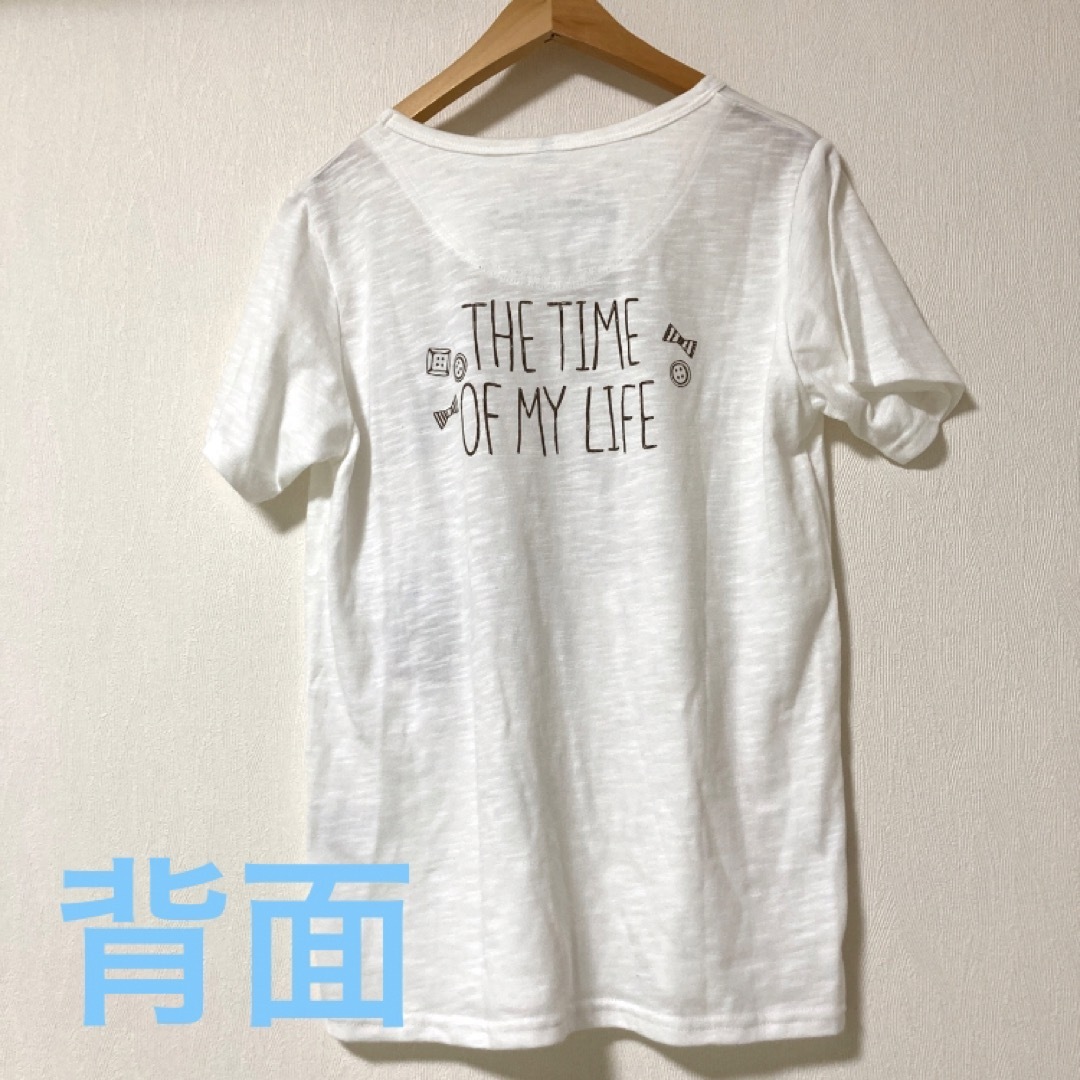 rough(ラフ)のrough 布ワッペン付き半袖Tシャツ レディースのトップス(Tシャツ(半袖/袖なし))の商品写真