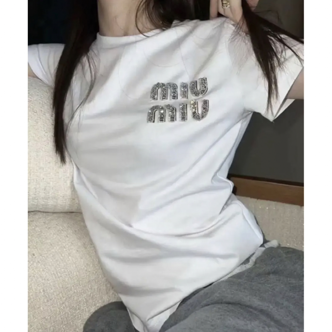 MIUMIU ミュウミュウ Tシャツ ティシャツ ❌即購入不可❌ | フリマアプリ ラクマ