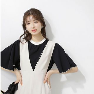 プロポーションボディドレッシング(PROPORTION BODY DRESSING)のPROPORTION BODY DRESSING　カットジョーゼットトップス(カットソー(半袖/袖なし))