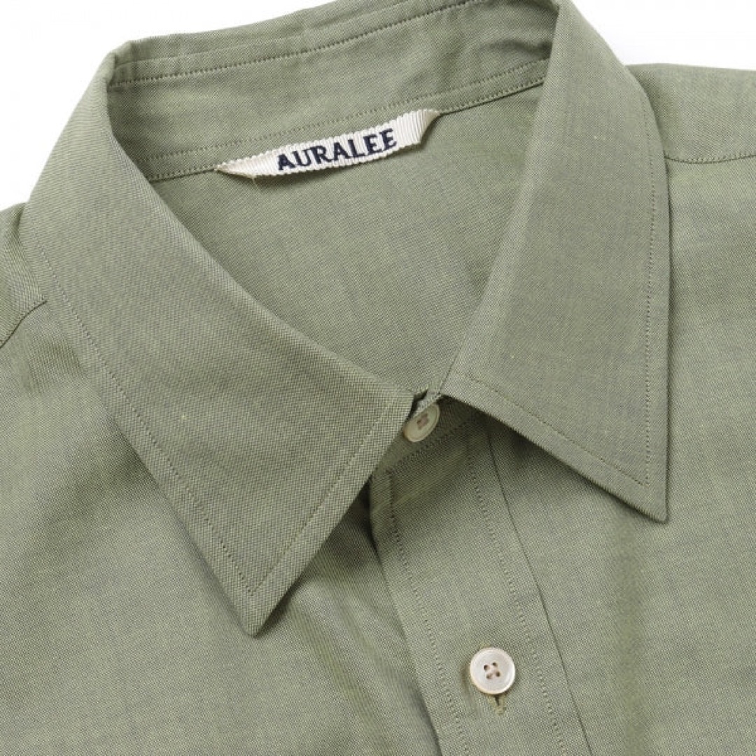AURALEE(オーラリー)の22aw オーラリー フィンクス シャンブレー シャツ イエロー　グレー メンズのトップス(シャツ)の商品写真