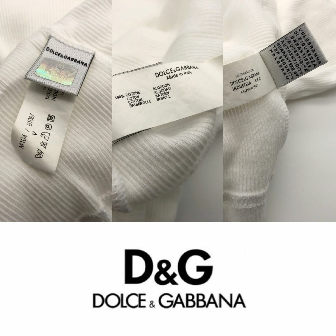 D&G ディー&ジー 未使用 DOLCE&GABBANA 半袖 Tシャツ M 6