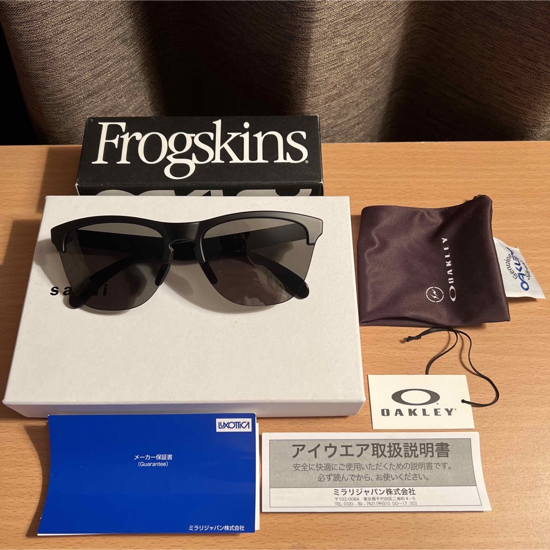 新品 fragment フラグメント オークリー サングラス マットブラック