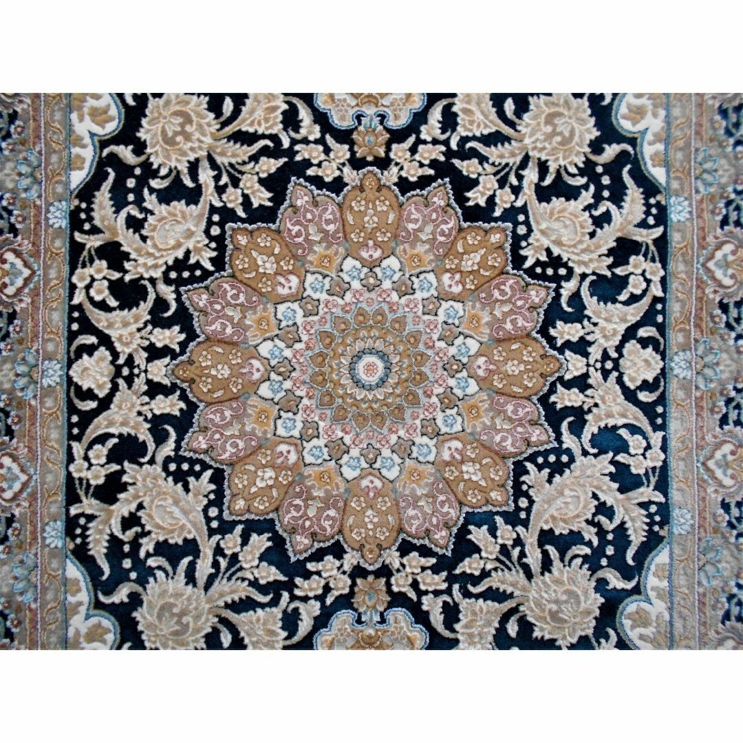 225万ノット！超高密度織 絨毯！本場イラン産 60×90cm‐7001