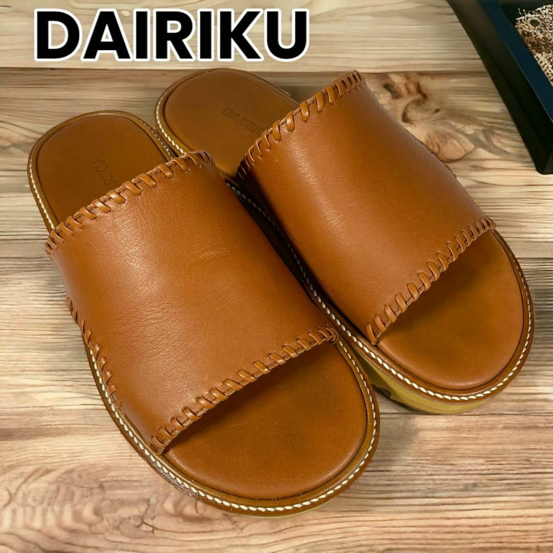 DAIRIKU Wyatt Hand Stitch Leather Sandal