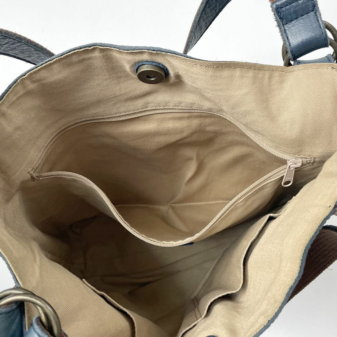 Dakota(ダコタ)のDakota ダコタ レザー トートバッグ ラポール トート ネイビー 紺 革 レディースのバッグ(トートバッグ)の商品写真
