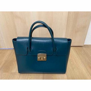 フルラ(Furla)のFURLA ダークグリーンバッグ(ハンドバッグ)