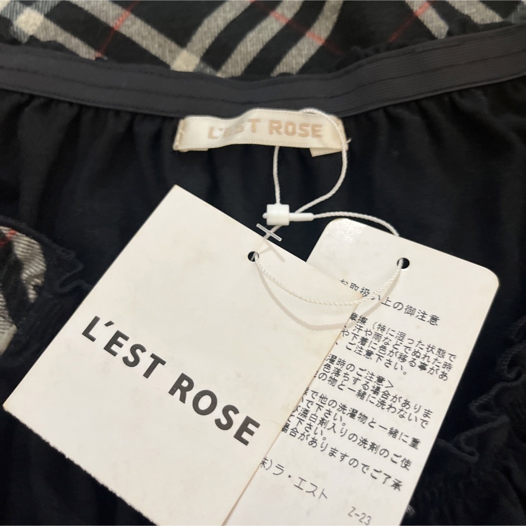 L'EST ROSE(レストローズ)の【L'EST ROSE】タータンチェック　ワンピース　新品 レディースのワンピース(ひざ丈ワンピース)の商品写真