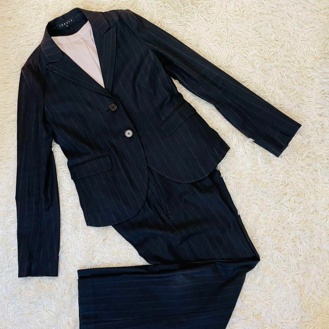 theory - 美品*theory パンツスーツ セットアップ XL 黒 ウール