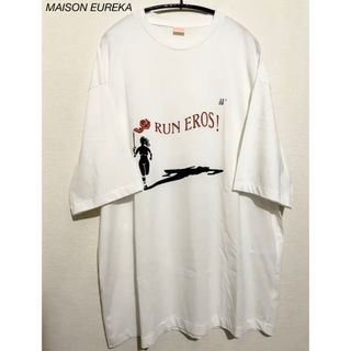 メゾンエウレカ プリント 半袖 オーバーサイズ ビッグTシャツ カットソー M