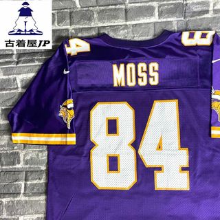 ナイキ(NIKE)のUSA製 NIKE NFL☆ゲームシャツ アメフトシャツ MOSS 古着 db1(Tシャツ/カットソー(半袖/袖なし))