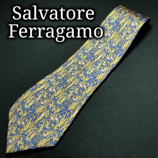 サルヴァトーレフェラガモ(Salvatore Ferragamo)のフェラガモ 水辺の鴨 ネイビー ネクタイ A107-O11(ネクタイ)