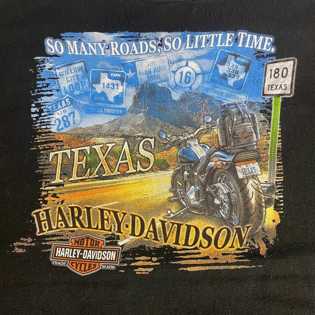 Harley Davidson(ハーレーダビッドソン)のハーレーダビッドソン☆Tシャツ US古着 90s 両面プリント デカロゴ db2 メンズのトップス(Tシャツ/カットソー(半袖/袖なし))の商品写真