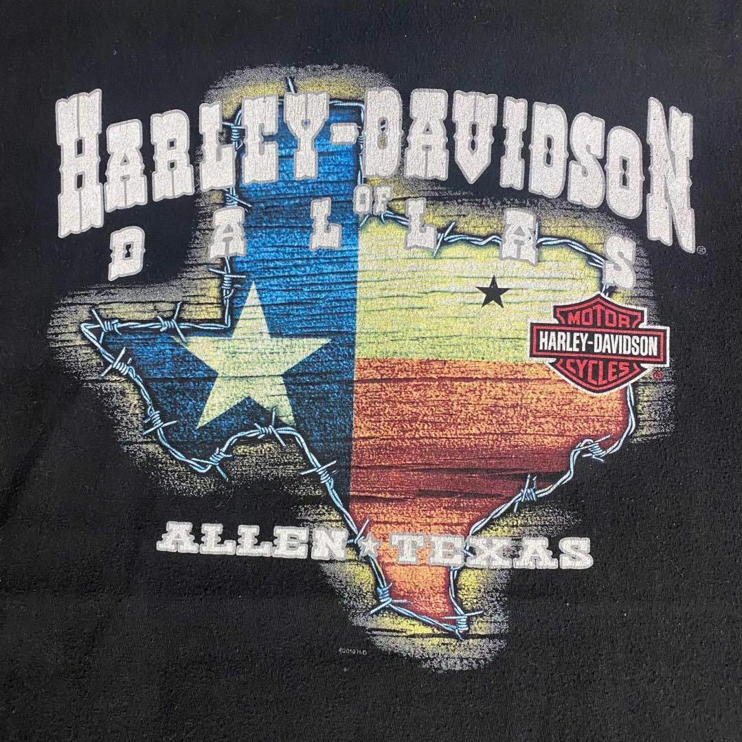 Harley Davidson(ハーレーダビッドソン)のハーレーダビッドソン☆Tシャツ US古着 90s 両面プリント デカロゴ db2 メンズのトップス(Tシャツ/カットソー(半袖/袖なし))の商品写真