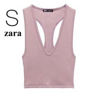 ザラ(ZARA)の本日限定値下‼️💖 zara トップス  クロップド ノースリーブ(Tシャツ(半袖/袖なし))