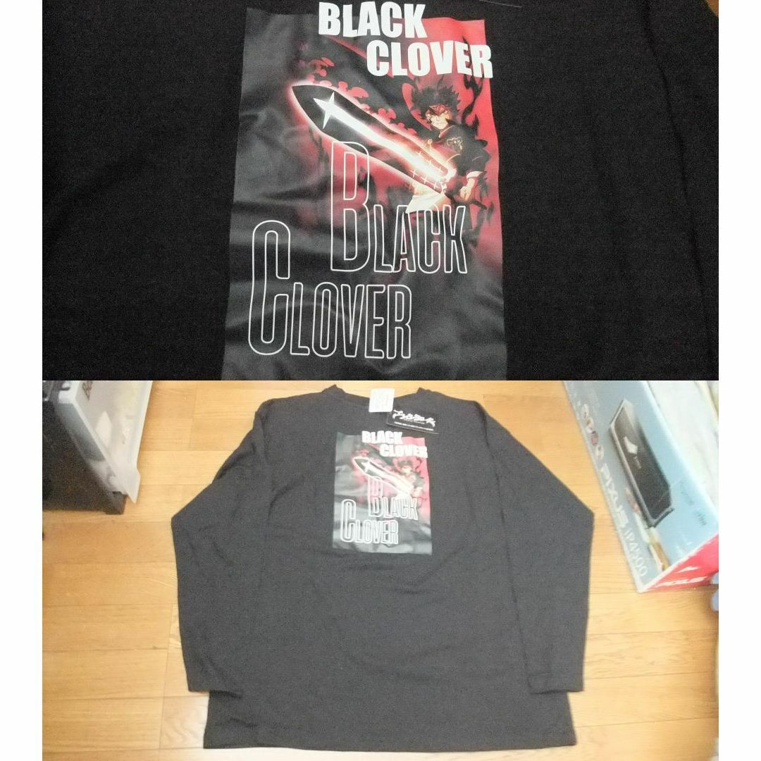 新品 ブラッククローバー ロング Tシャツ ロンT 3L-4L 黒メンズL-XL