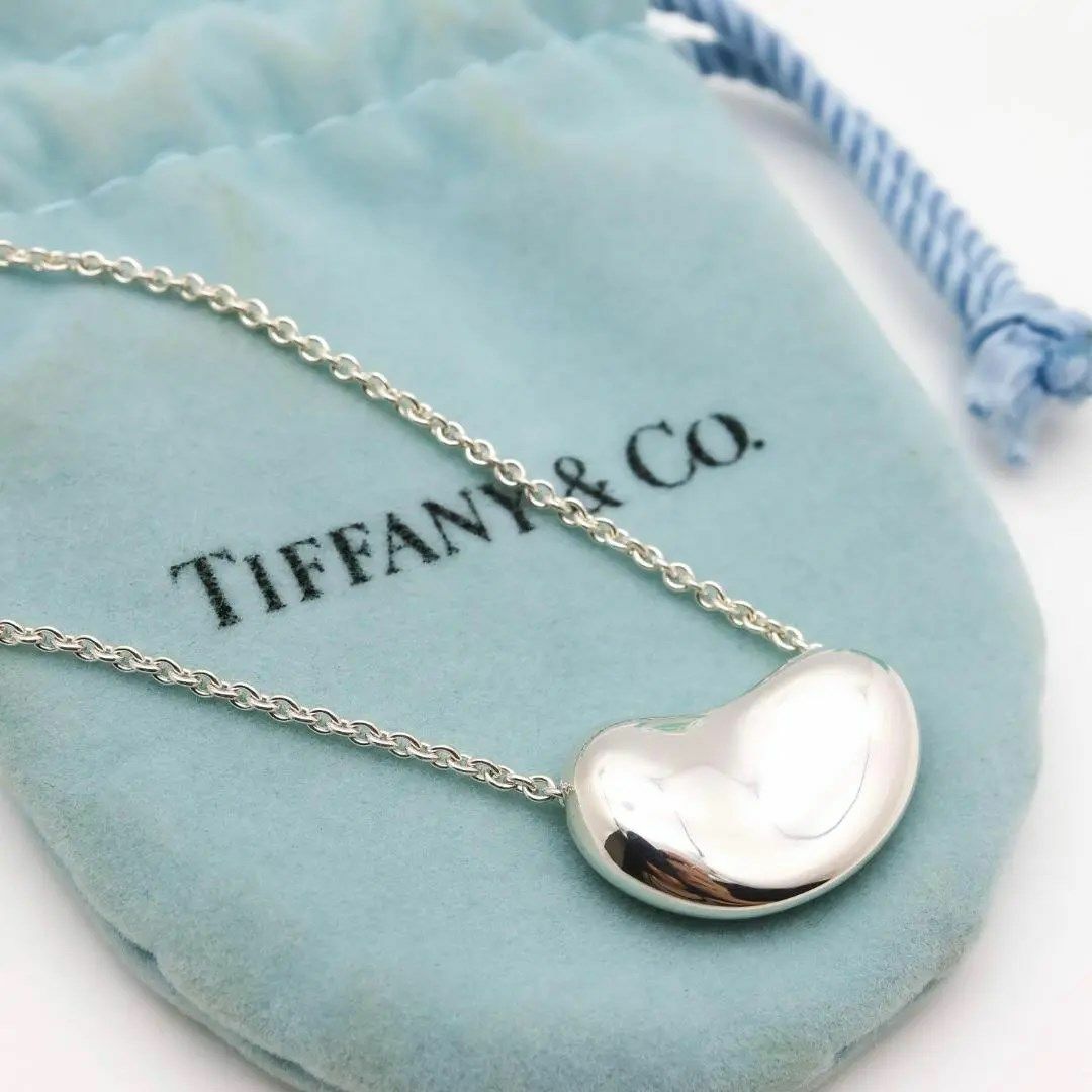 Tiffany & Co. - 《美品》Tiffany & Co ネックレス ビーン 20mm