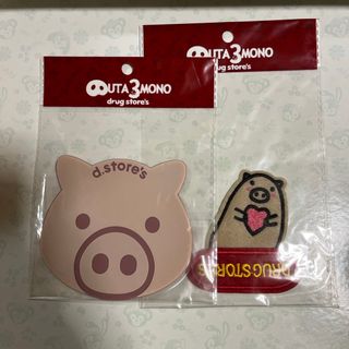 ドラッグストアーズ(drug store's)のdrugstore's ブタ顔柄 スタンディー　エンボス シリコンコースター(その他)