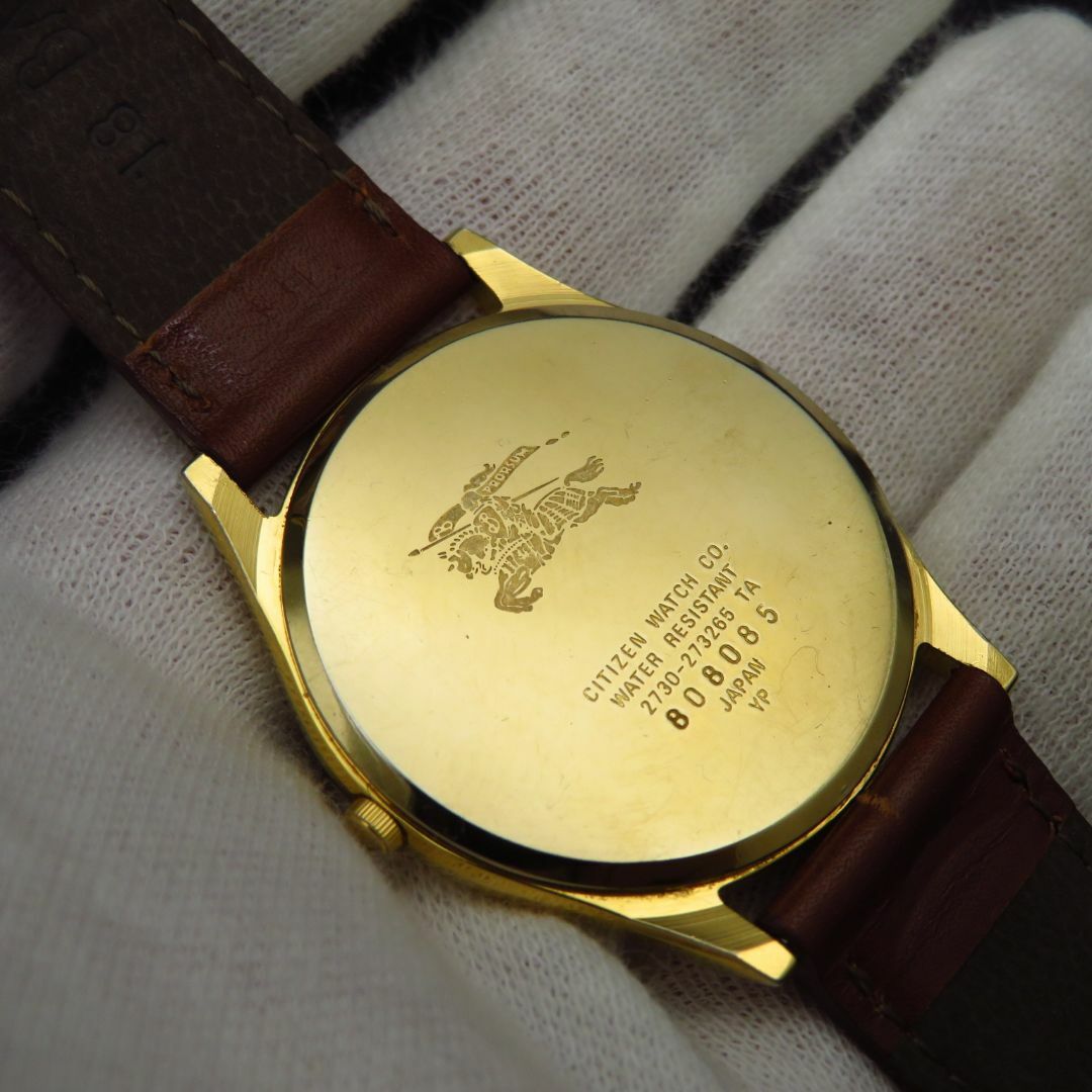 Burberrys バーバリー 腕時計ゴールド アラビア数字 CITIZEN