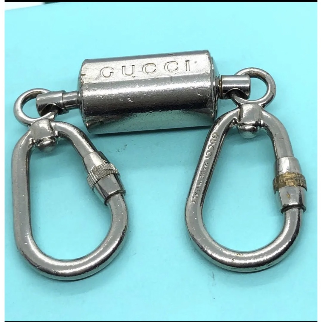 Gucci(グッチ)のグッチダブルキーホルダ　キーリング  カラビナ メンズのファッション小物(キーホルダー)の商品写真