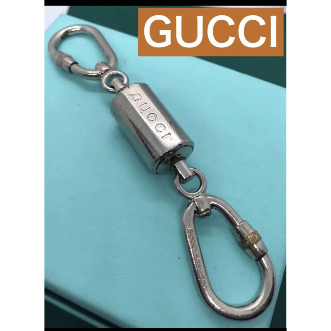 Gucci(グッチ)のグッチダブルキーホルダ　キーリング  カラビナ メンズのファッション小物(キーホルダー)の商品写真