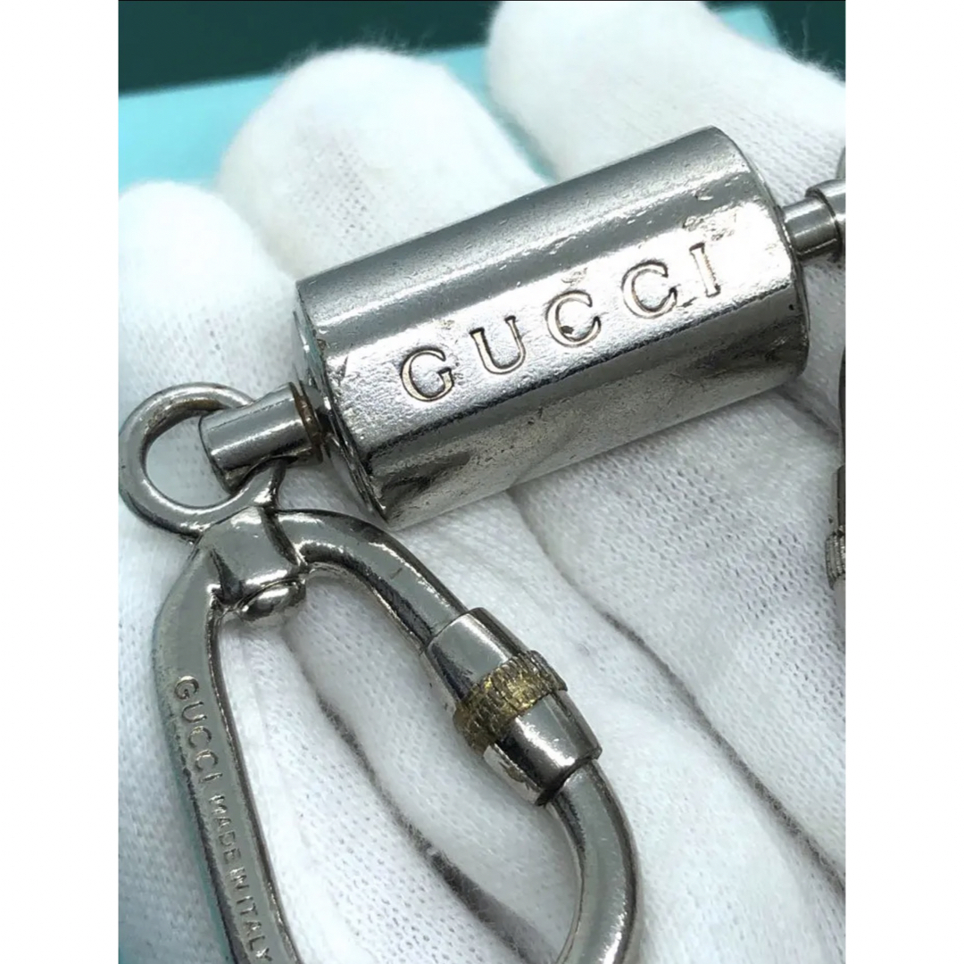 Gucci(グッチ)のグッチダブルキーホルダ　キーリング  カラビナ メンズのファッション小物(キーホルダー)の商品写真