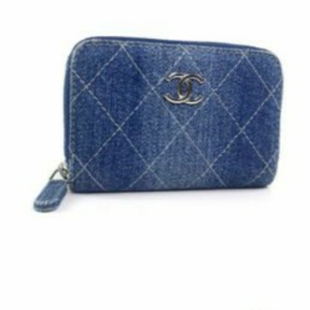 シャネル CHANEL デニム ジップ コインパース コインケース | mdh.com.sa