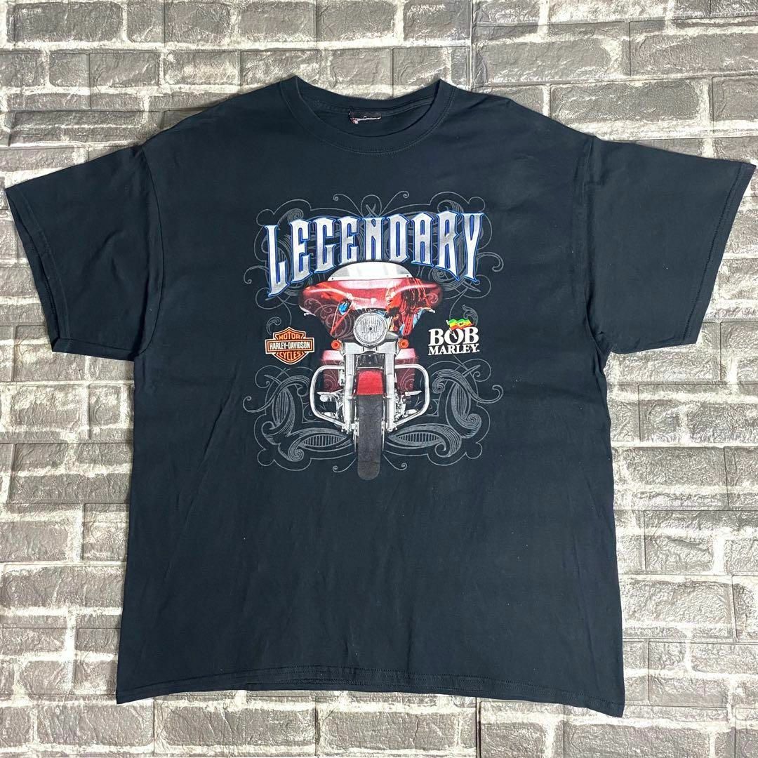 Harley Davidson(ハーレーダビッドソン)のハーレーダビッドソン☆Tシャツ US古着90s バックプリント デカロゴ dc7 メンズのトップス(Tシャツ/カットソー(半袖/袖なし))の商品写真