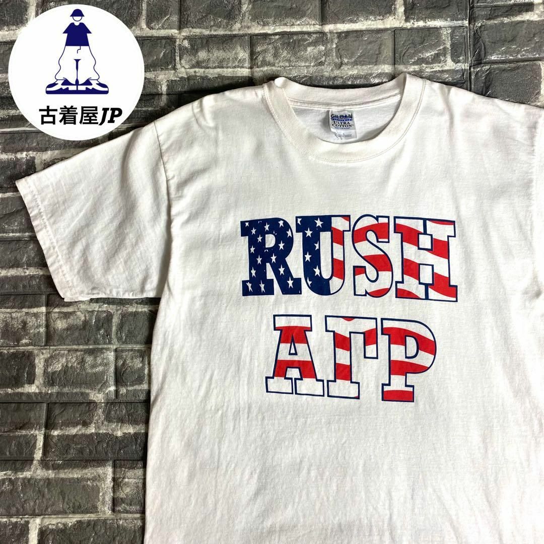 ギルダン☆プリントTシャツ US古着 90s デカロゴ 希少 両面 df3 | フリマアプリ ラクマ