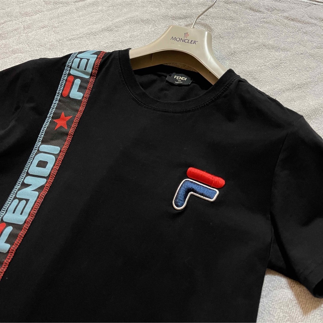 【FENDI×FILA】コラボTシャツ Sサイズ ブラック