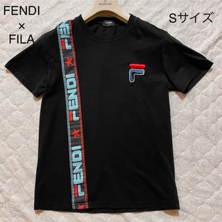 フェンディ(FENDI)の【FENDI×FILA】コラボTシャツ Sサイズ ブラック(Tシャツ/カットソー(半袖/袖なし))