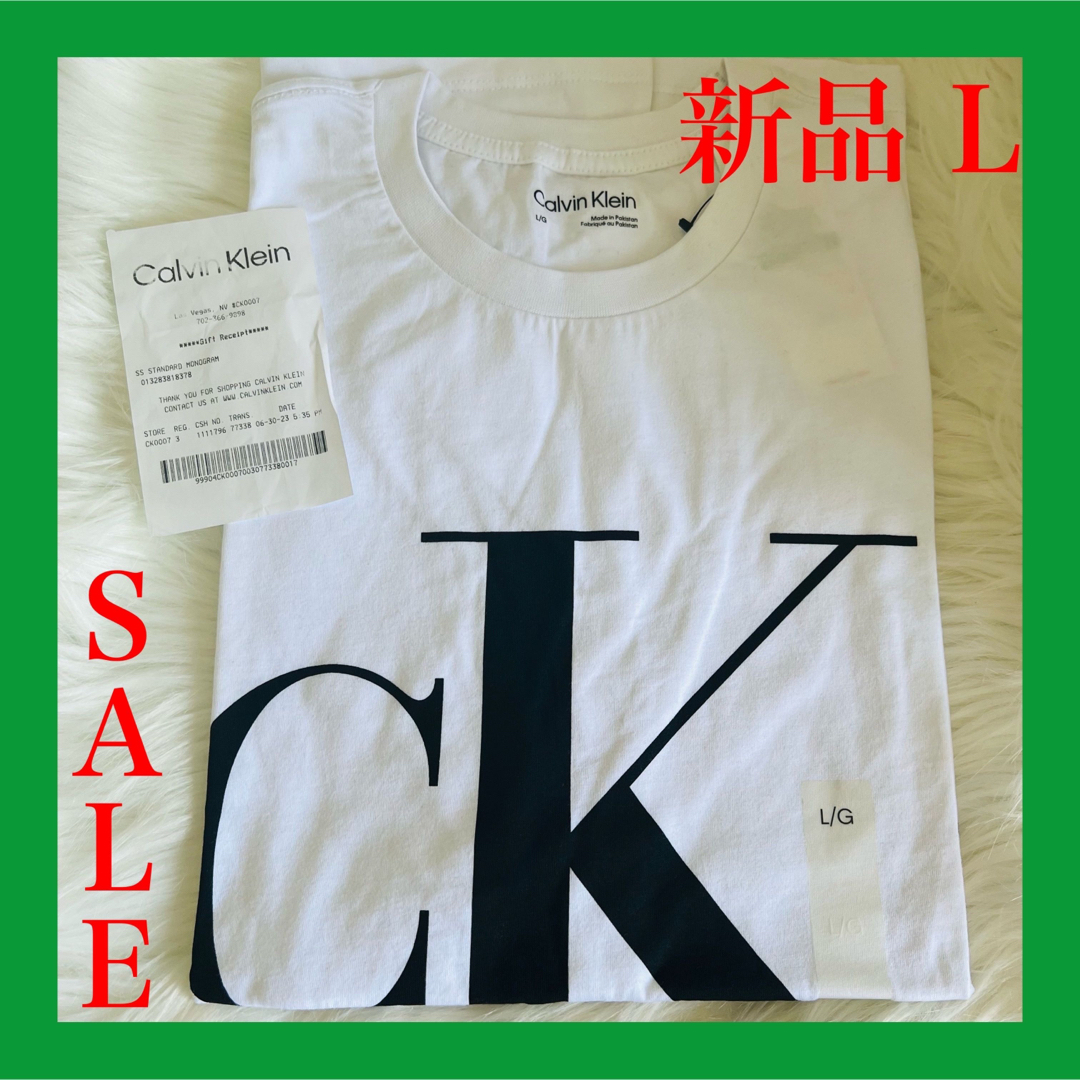 新品◆XL◆Calvin klein/カルバンクライン◆Tシャツ 半袖 白