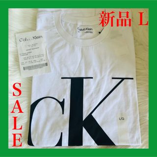 カルバンクライン(Calvin Klein)のCalvin Klein カルバンクライン Tシャツ CK ホワイト L 半袖(Tシャツ/カットソー(半袖/袖なし))