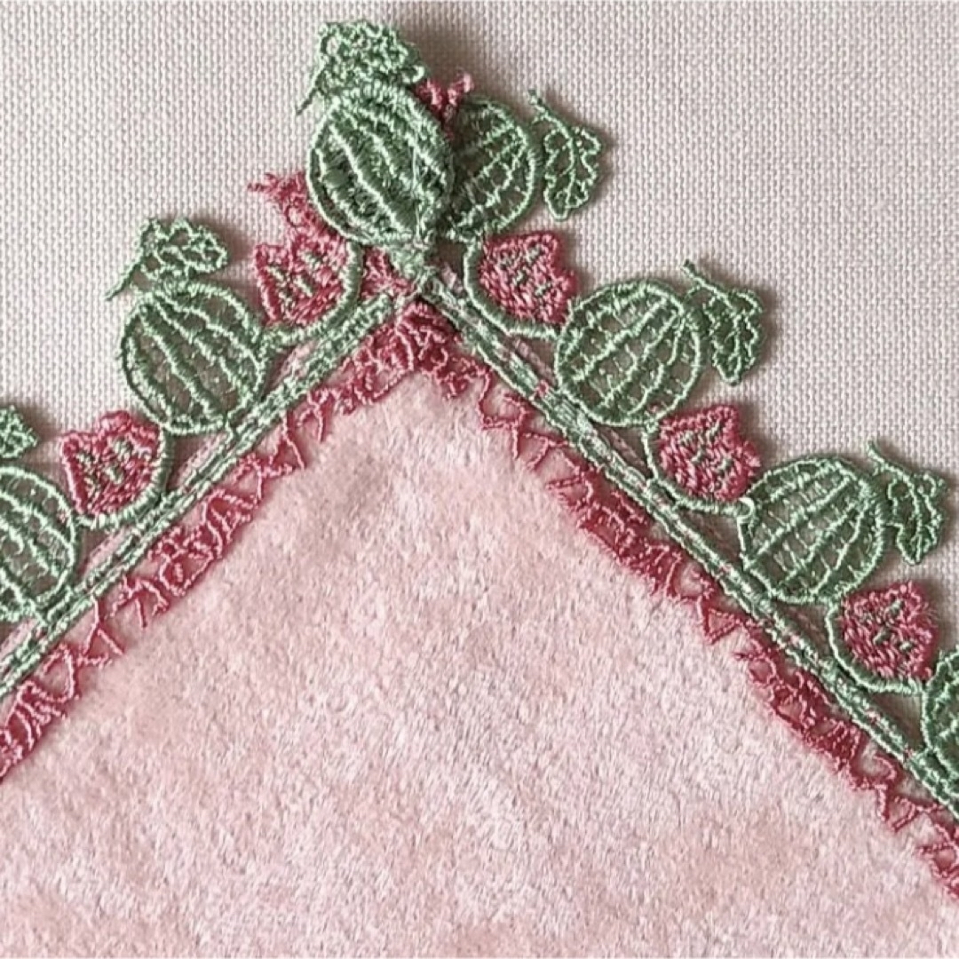 近沢レースシーズンタオルハンカチ限定完売レース刺繍スイカ柄夏サマー